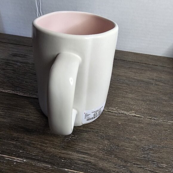 NWT Rae Dunn Artisan Peep's Sake Easter Mug Pink Interior 2021 Magenta - Picture 3 of 9